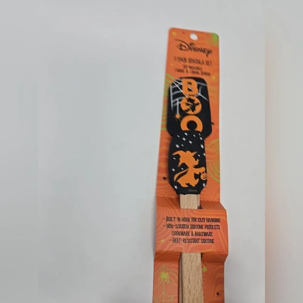 Disney Halloween Mickey & Minnie 2pc Spatula Set  Large And Small New